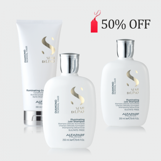 Alfaparf  Bundle Offer 50% OFF a second bottle of shampoo- Diamond Illuminating Shampoo x 2 + Conditioner